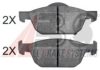 HONDA 45022TV2E02 Brake Pad Set, disc brake